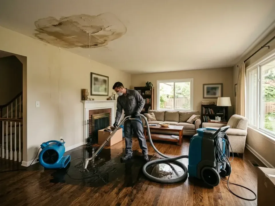 attic-pipe-burst-ceiling-drip-008 — frequently asked questions, Water Damage Restoration & Carpet Care in Dover Base Housing…